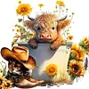 Sunflower Cow-11CT Stamped Cross Stitch 40*40cm tapestrymarket