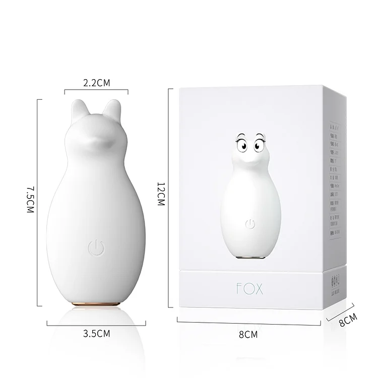 (จัดส่งจากกรุงเทพฯ)Lai Le Cute Fox 10 โหมดการสั่นสะเทือน Pet Vibrator G-spot Stimulation Female Vibrator Toy