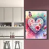 (50*60cm)Heart Flower - Full Round Drill Diamond Painting