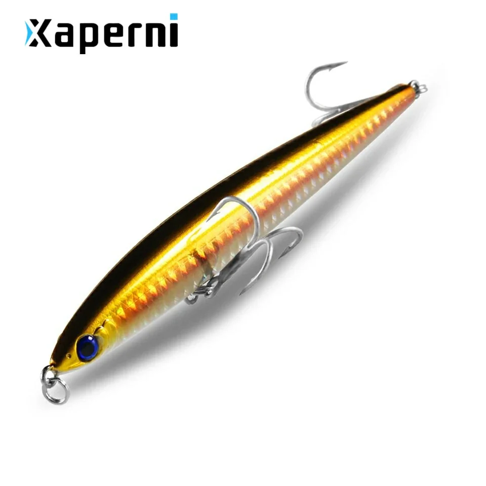 Fishing Lures Fishing Tackle Xaperni Minnow Hard Baits 5pcs/lot 125mm 26g Sinking Penceil Bait Assorted Colors Free Shipping