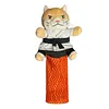 Cat Puppet Wrestler with Protective Sleeve Stuffed Animal Plush Cat Hand Glove Play & Enrichment for Boredom Busting Training and Exercise