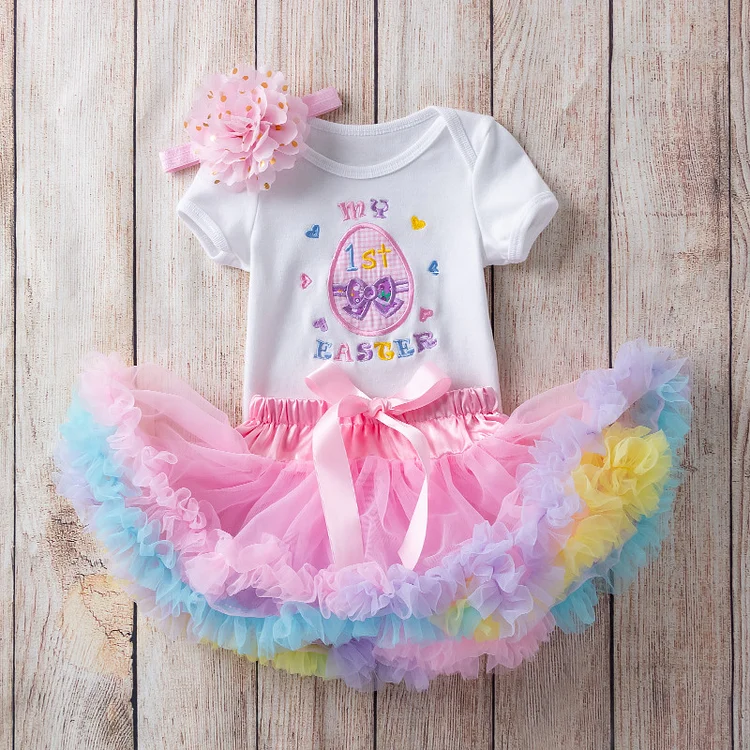 20"-22" Easter Skirt for Reborn Girl Baby Accessories 3-Pieces Set Rebornartdoll® RSAW-Rebornartdoll®