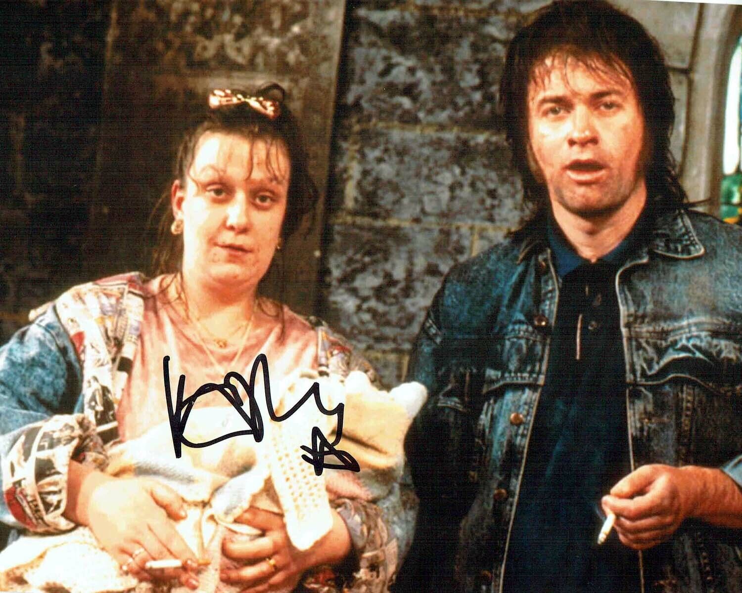 Kathy BURKE SIGNED Autograph Wayne & Waynetta SLOB Photo Poster painting 2 AFTAL COA