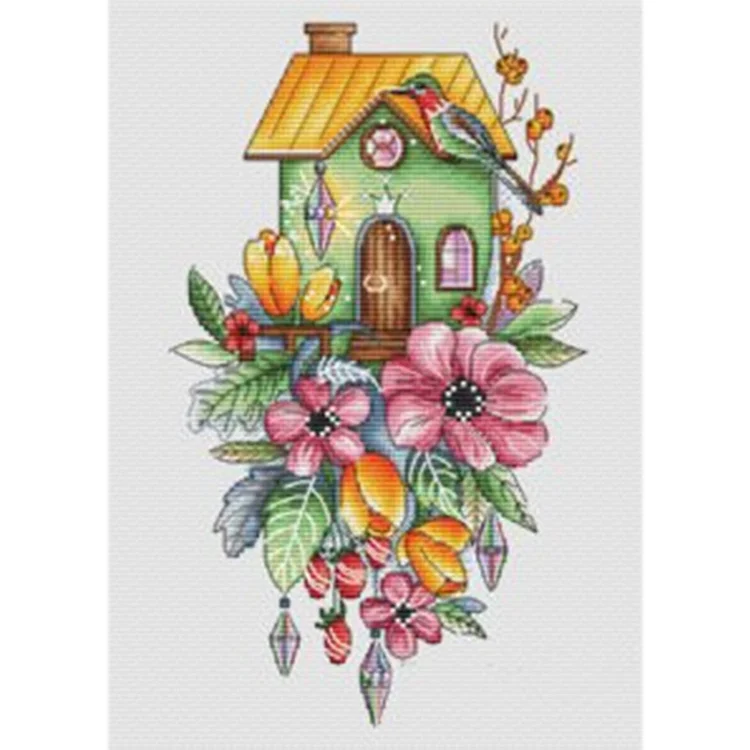 Flower 11CT Counted Cross Stitch 35*45CM
