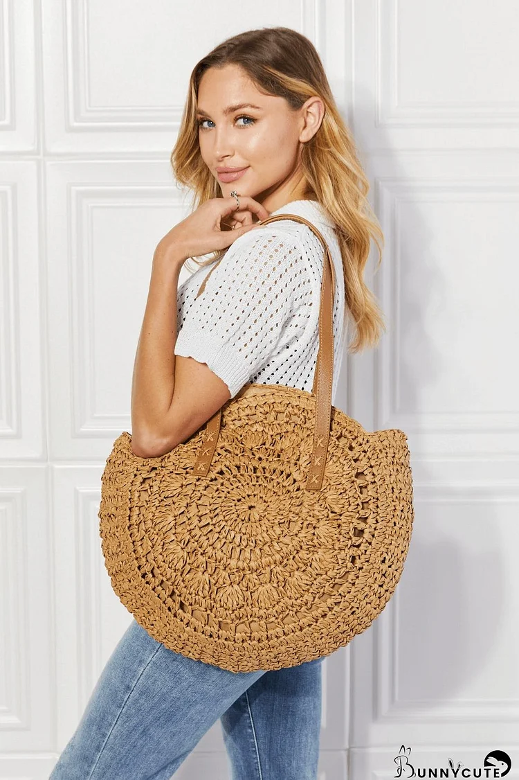 Justin Taylor C'est La Vie Crochet Handbag in Caramel