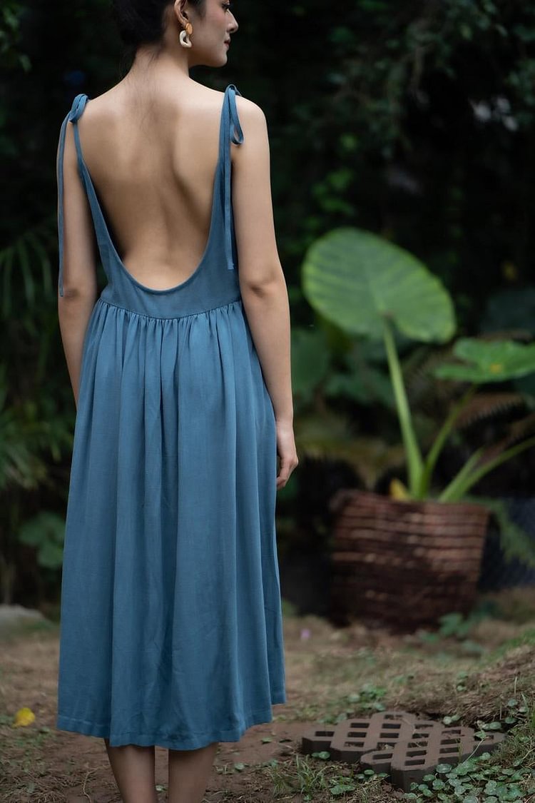 Linen Cotton Maxi Dress
