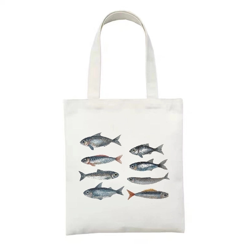 Women’s Minimalist Artistic Animal Mushroom Butterfly Shopping Bags