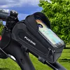 1.5L Bike Front Frame Bag Hard Shell Cycling Pouch for Road Bikes Mountain Bikes