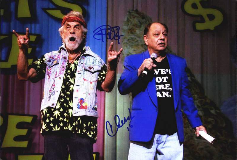 Chong & Cheech authentic signed celebrity 10x15 Photo Poster painting W/Cert Autographed A000244