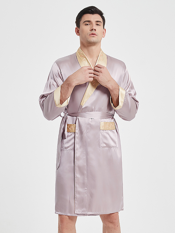 22 Momme Luxury Silk Robe Set For Men