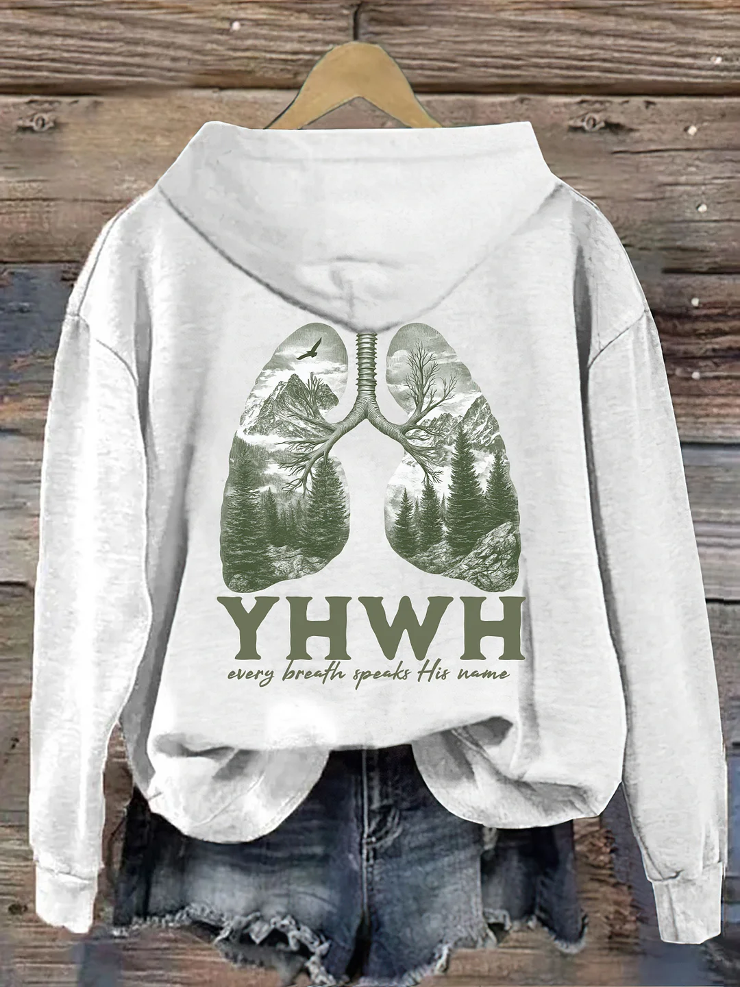 Yhwh Lungs Christian Hoodie