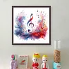 Watercolor Music Note-11CT Stamped Cross Stitch 40*40cm