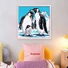 Bead Embroidery - Full Printed 9CT Penguins(20x20 CM)