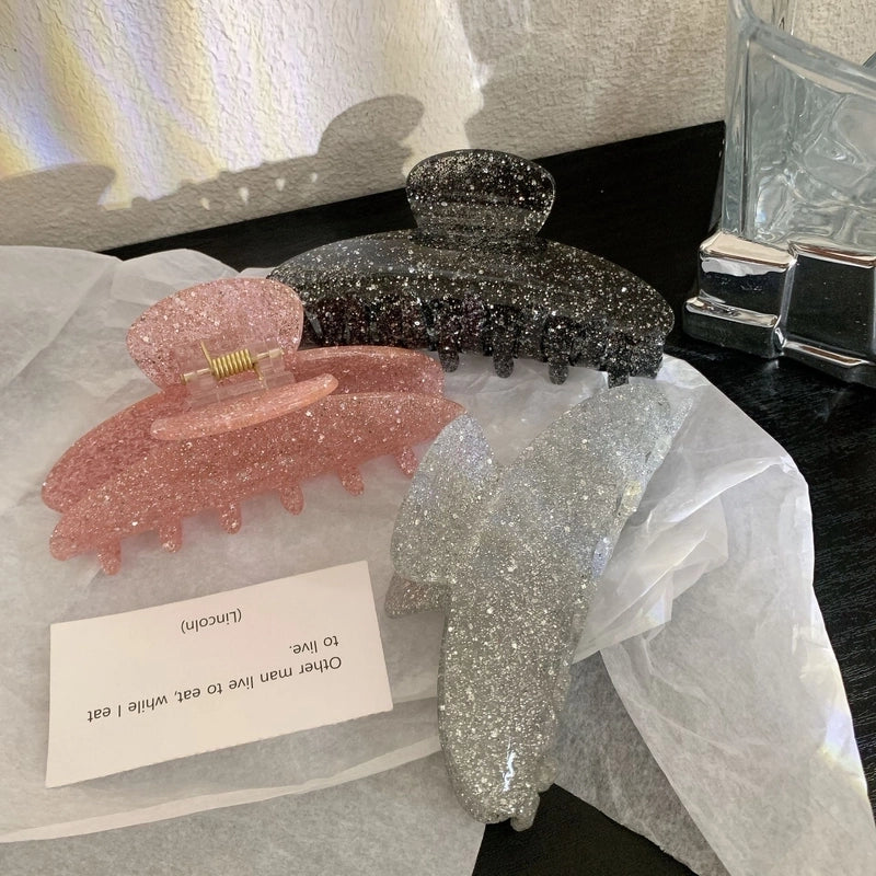 Women’s Minimalist Classic Style Solid Color Arylic Hair Claws