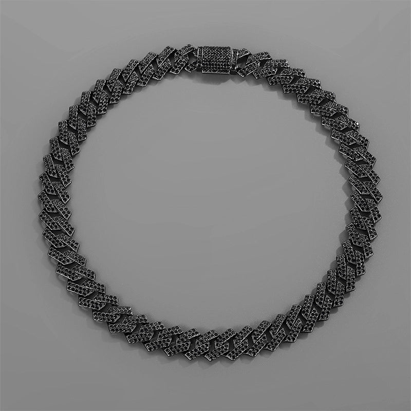 European And American Hot Men’s Personality Cuban Link Chain Street Fashion Rock Hip Hop Couple All-Match Necklace