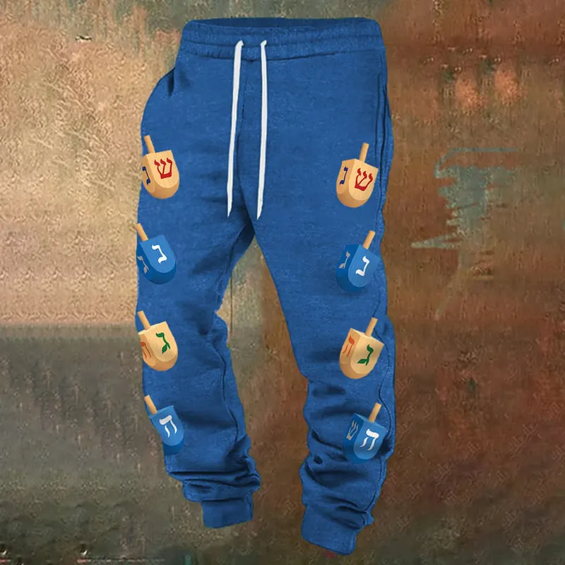 Men's Happy Hanukkah Casual Pants