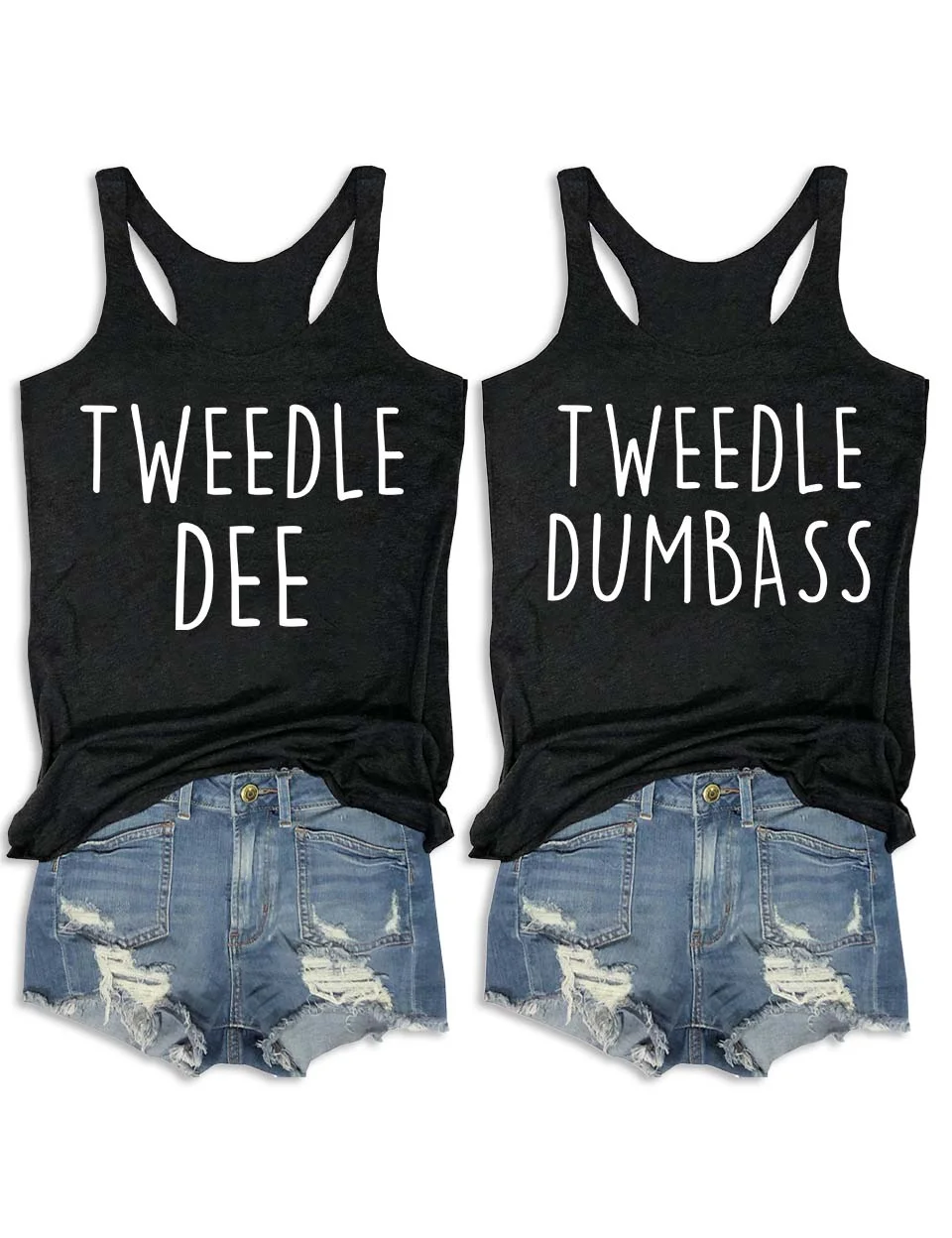 Tweedle Dee/Tweedle Dumbass Matching Tank