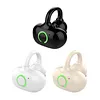 Bluetooth-Compatible Clip-On Sports Headphones Noise Reduction Single Ear Headphones Clip-On Open-Ear Earphones for Fitness Running Workout
