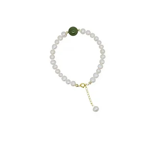 Pearl indigo bracelet