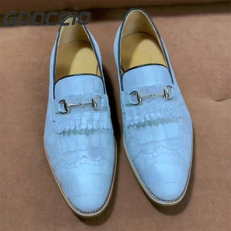 MY240 Crocodile Leather Dress Shoes/Loafer Shoes For Men GOOCCIO   