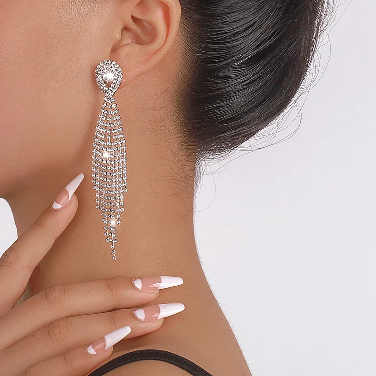 Evening Rhinestone Earrings