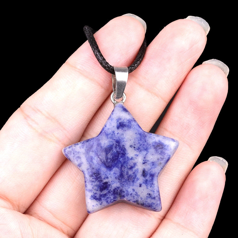 1 Piece Semi-precious Stone Star Jewelry Accessories Pendant