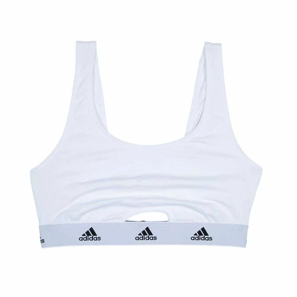 Sports Bra Adidas Active Comfort Cotton White