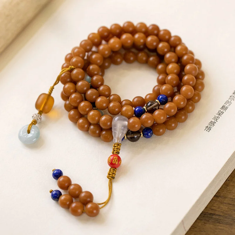 108 Beads Bodhi Seed Blessing Meditation Bracelet Necklace Mala