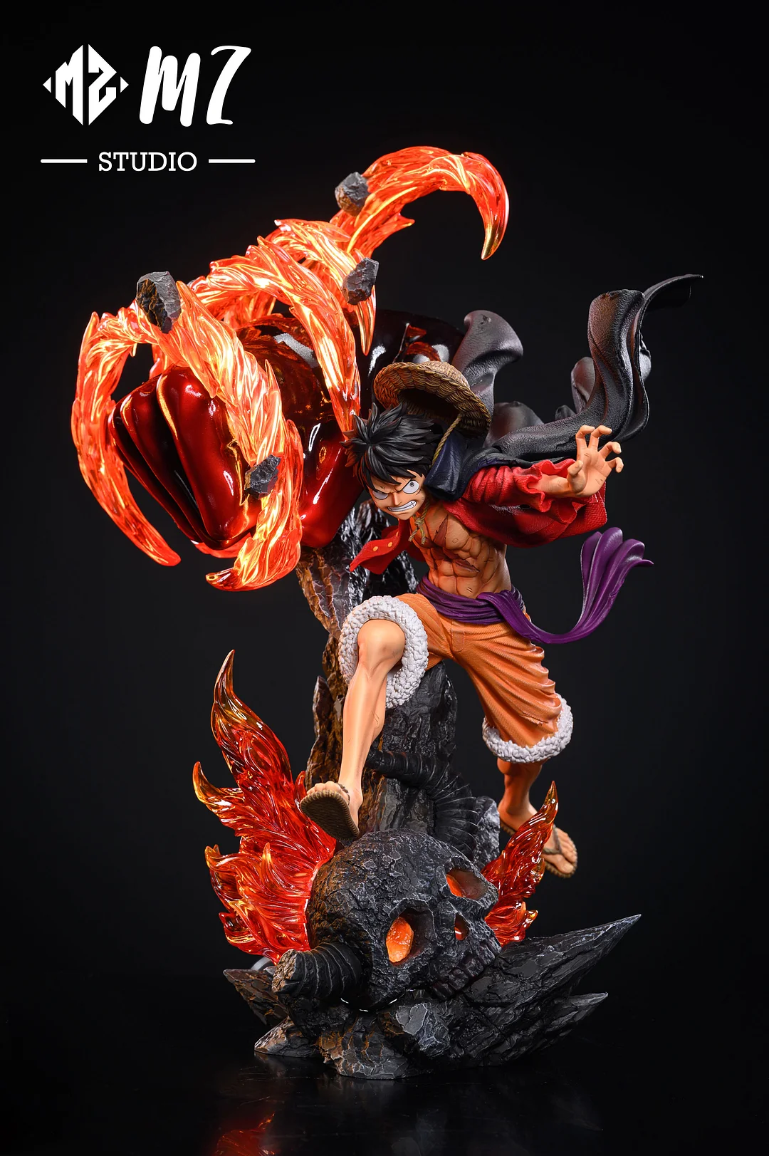 1/6 Scale Gomu Gomu no Red Roc Monkey D. Luffy with LED - ONE PIECE Resin