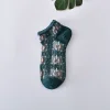 Delicate Art Socks 3D Jacquard Summer Women Short Socks 10 Pairs