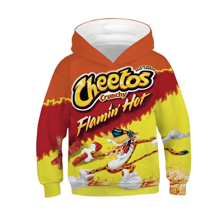 Kids crunchy flamin hot cheetos sweatshirt unisex  hoodie-Mayoulove