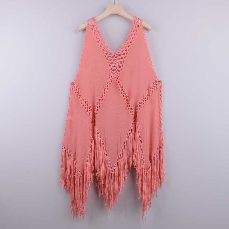 Maxi Dress For Women Summer 2023 Beach Suit Cover Up Female Swimsuit And Bikini The Sexy Hot Top Loose Patchwork Polyester LANFUBEISI