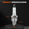 BPR6HS Spark Plug for NGK BPR6HS Torch E6RTC Stens 130-847 Toro 119-1961 Spark Plug 2 PACK