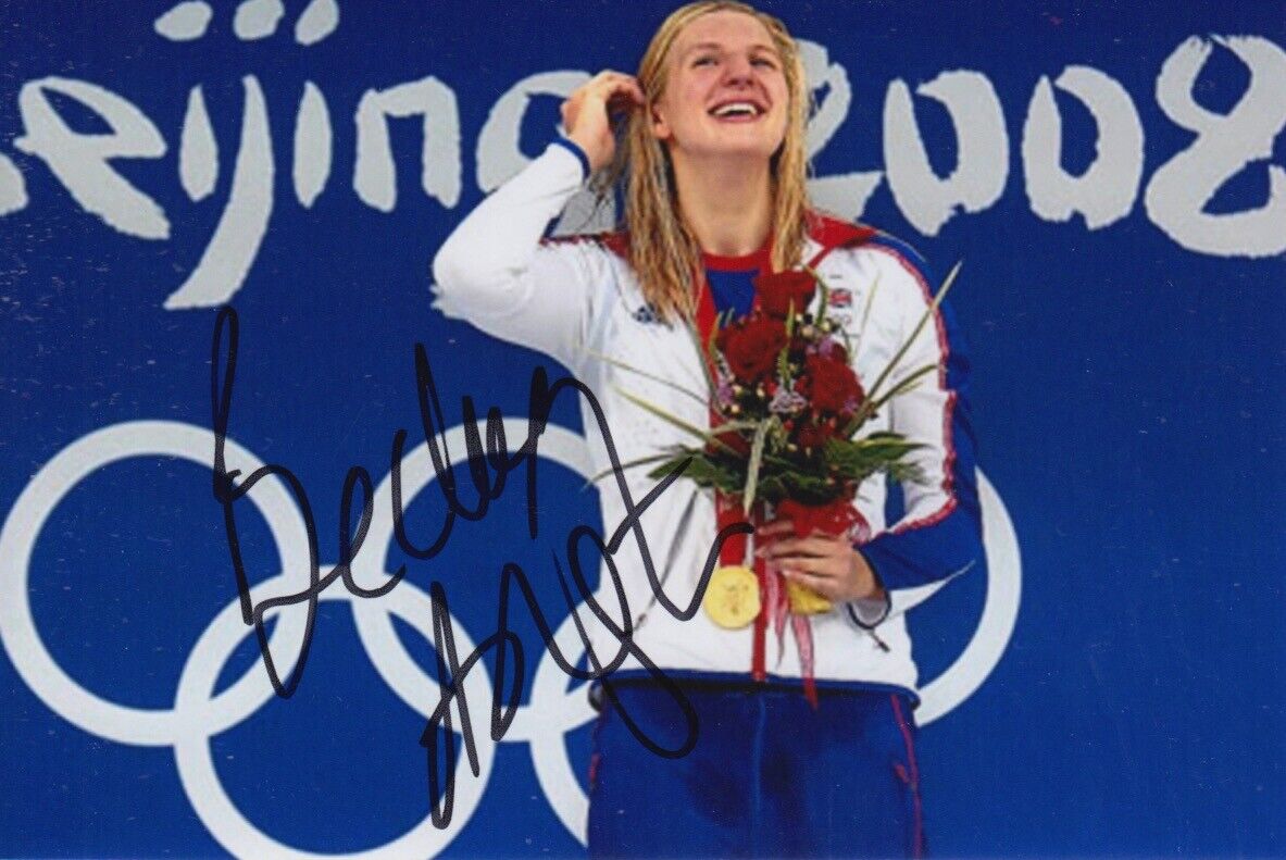 REBECCA ADLINGTON HAND SIGNED 6X4 Photo Poster painting - OLYMPICS AUTOGRAPH - TEAM GB 6.