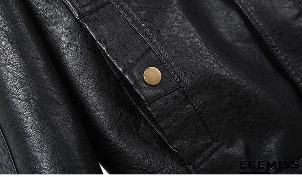 Faux Leather Jacket Men Windproof Outwear Military Army Pilot Bomber PU Leather Jacket Coat 6XL | EGEMISS