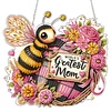 Mothers Day DIY Diamond Painting Acrylic Special Shape Pendant Hanging Kit