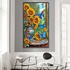 Diamond Painting -DIY Full Round Drill Sunflower Butterfly(70*40 CM)
