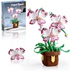 Artificial Flower Building Blocks for Adults Women for Home Office Decor(Orchid)