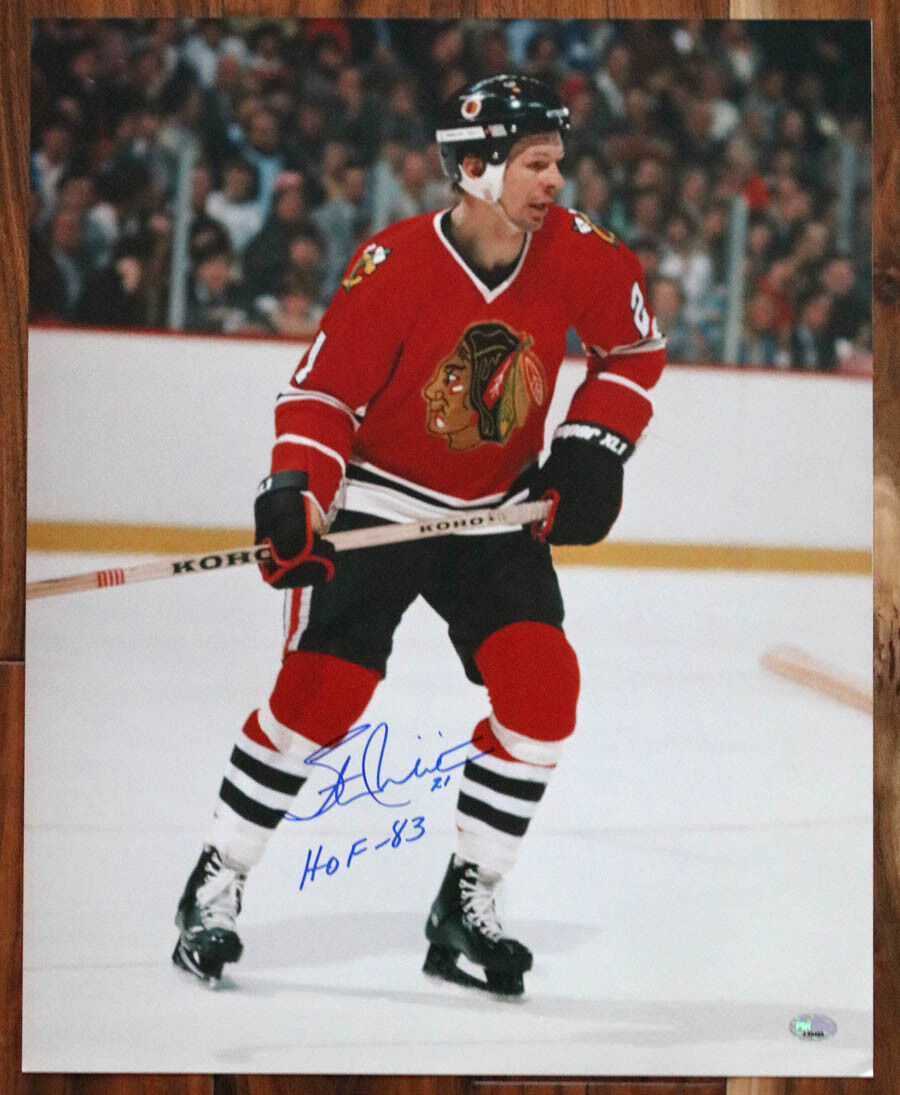 Stan Mikita SIGNED 16x20 Photo Poster painting + HOF 83 Chicago Blackhawks PSA/DNA AUTOGRAPHED