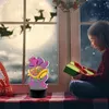 DIY Diamond Painting 7 Color Night Light Lamp Home Decoration Ornament Gift Kit(Christmas Bell)