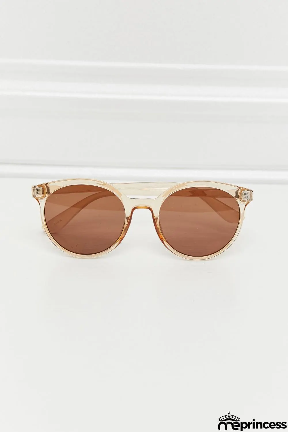 Round Full Rim Polycarbonate Frame Sunglasses