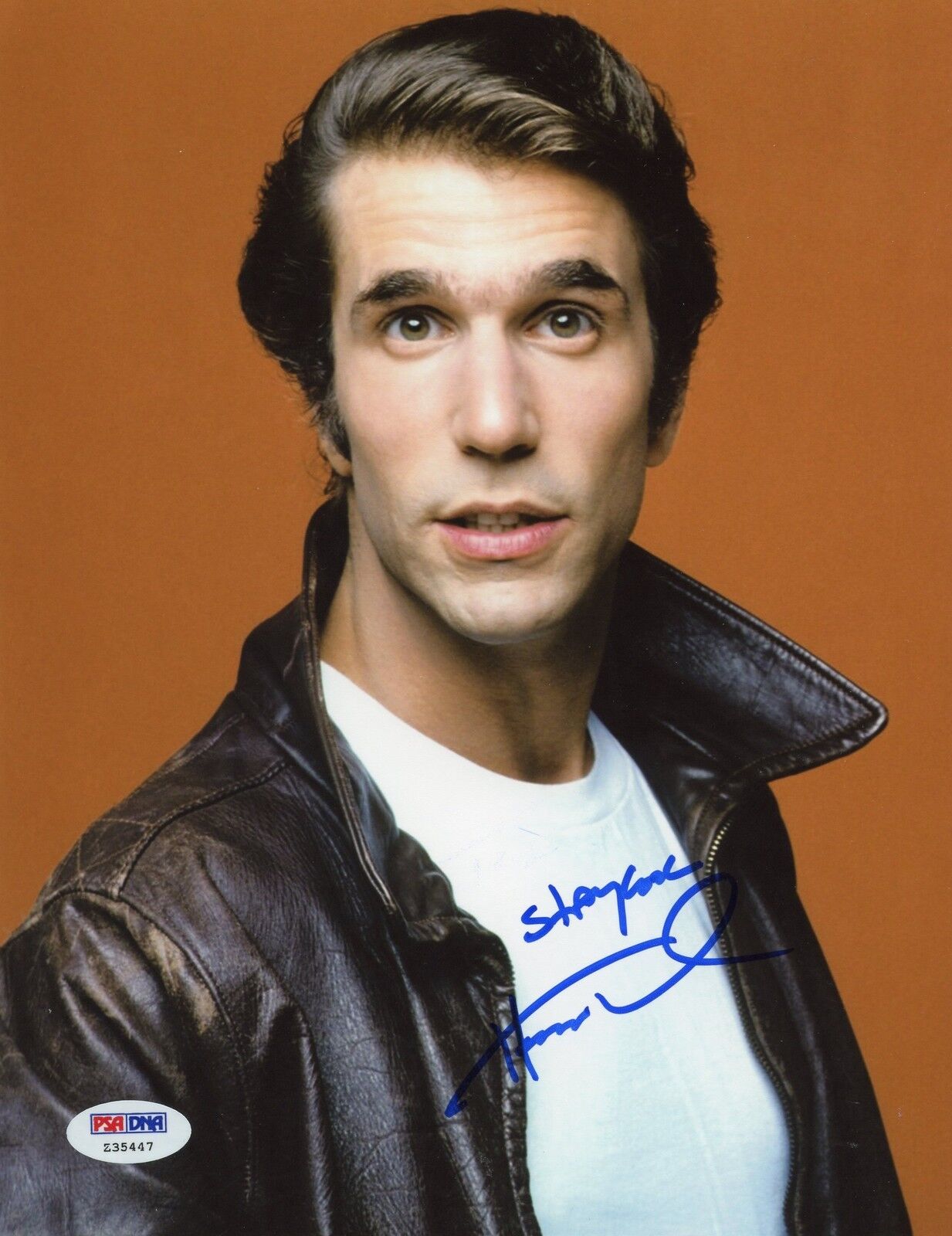 Henry Winkler 8x10 Photo Poster painting Signed Autographed Auto PSA DNA COA The Fonz Happy Days