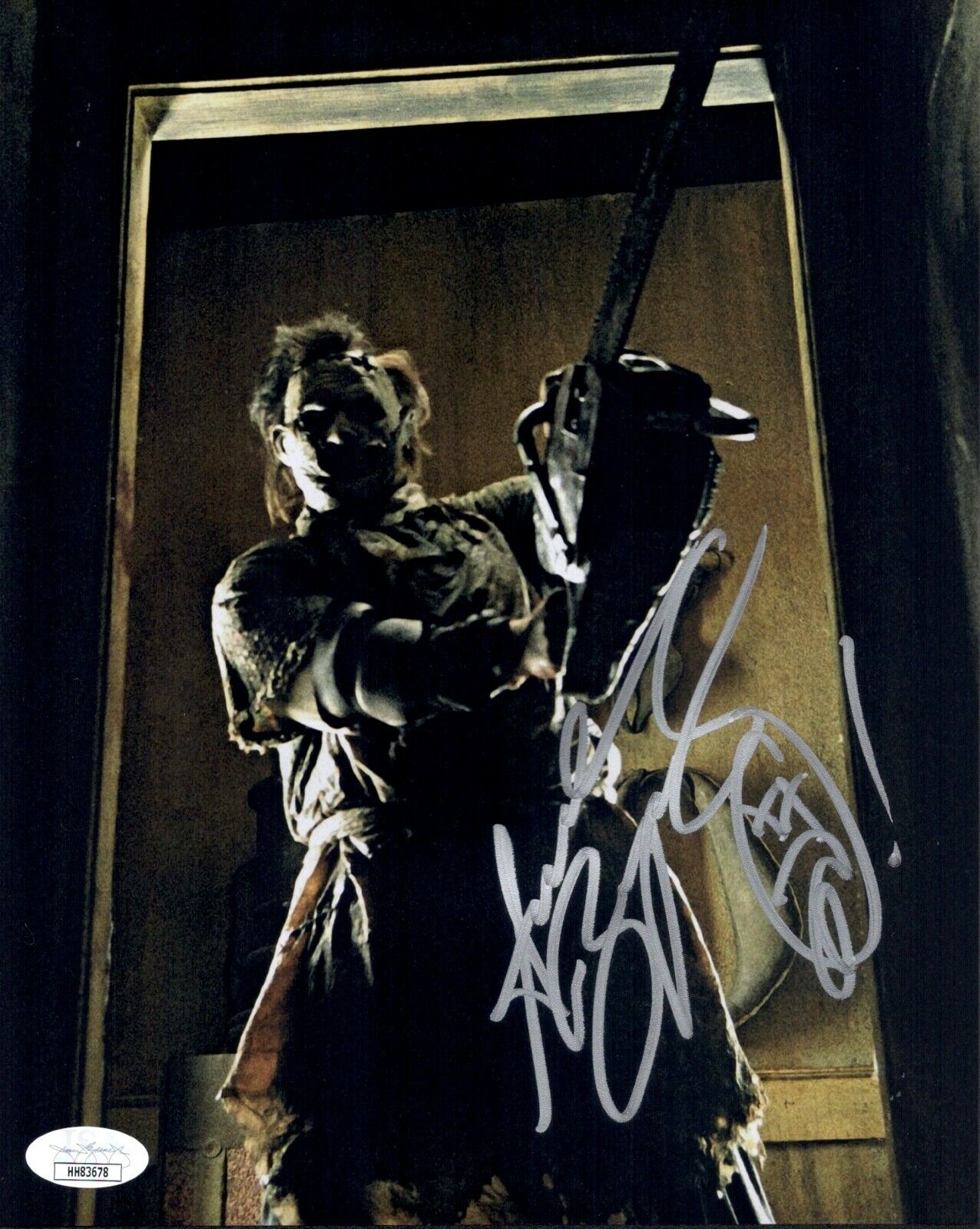 ANDREW BRYNIARSKI Signed 8x10 TEXAS CHAINSAW MASSACRE Photo Poster painting Autograph JSA COA