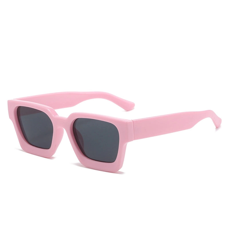 Minimalist Solid Color Pc Square Full Frame Women’s Sunglasses