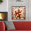 Diamond Painting-DIY Full Round Drill Rose Heart Bear