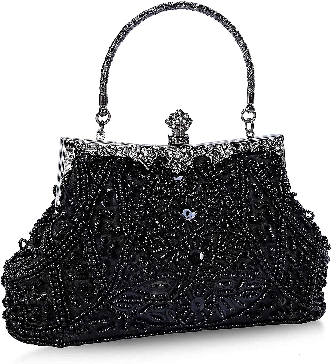 Evening Bag and Clutches for Women Beaded Sequin Wedding Purse Party Bridal Handbag
