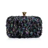 Sequined Silk Banquet Handbag