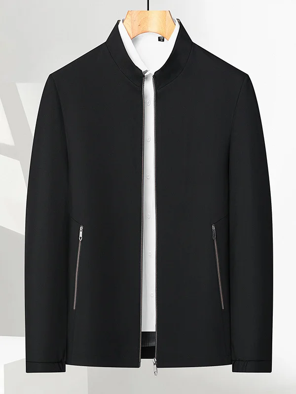 Men's Minimalist Stand Collar Jacket