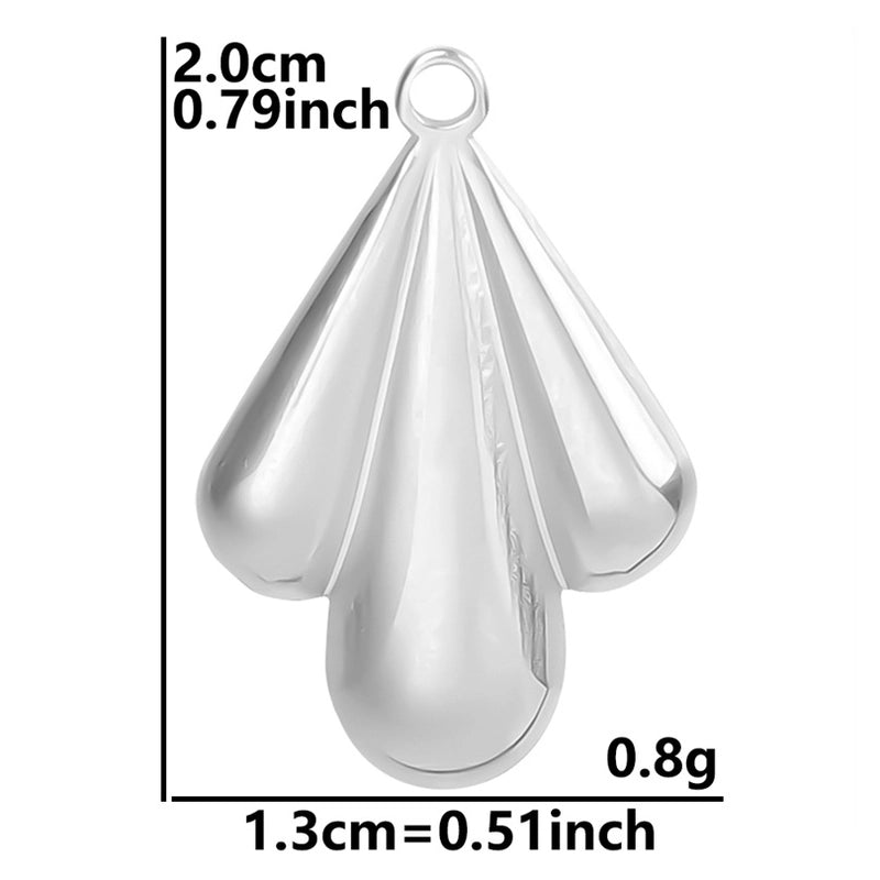 Minimalist Classic Style Shell 304 Stainless Steel Plating Women's Pendant Necklace