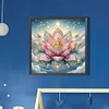 (45*45cm)Lotus - Round AB Drill Diamond Painting